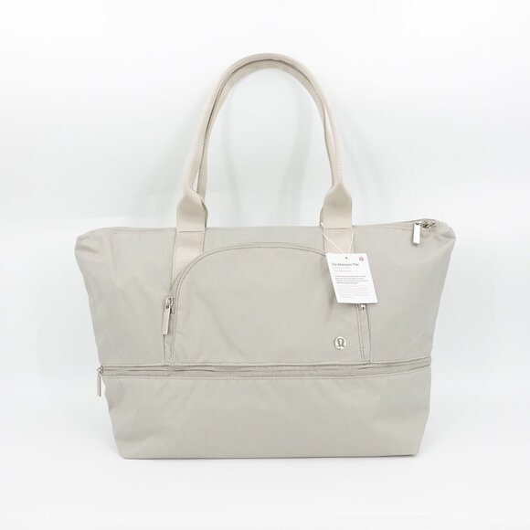 Lululemon Women's City Adventurer Tote 27L Raw Linen Beige OS - Picture 5 of 14
